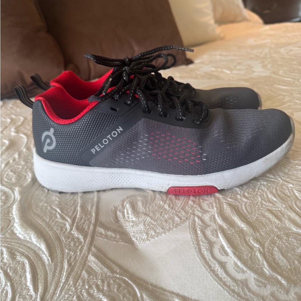 Peloton Gray and Red Training Shoes